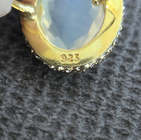 Zeyzey Faceted Opaque Moonstone🌙 Statement Ring💍 - Picture 8 of 16